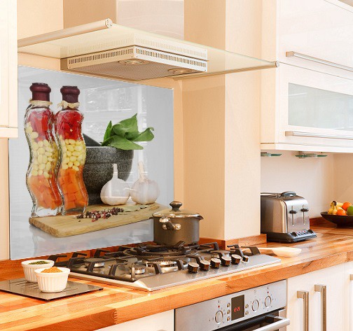 food diy kitchen glass splashback