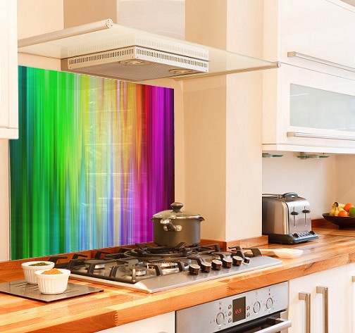 Spectrum diy kitchen glass splashback