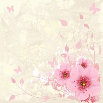 Pink Floral sq diy kitchen glass splashback