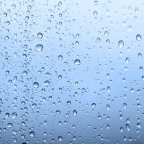 Waterdrops Blue sq diy kitchen glass splashback
