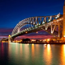 Sydney Harbour sq diy kitchen glass splashback