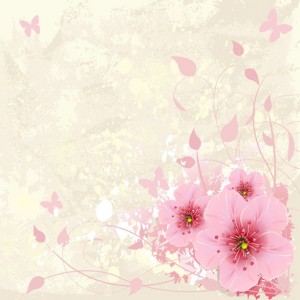 Pink Floral sq diy kitchen glass splashback