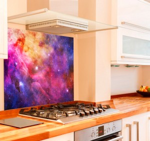 Galaxy Kitchen Glass Splashback