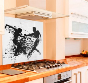 Lets Dance Kitchen Glass Splashback