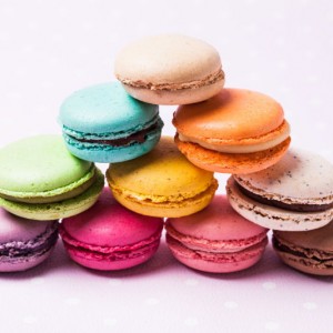 Rainbow Macaroons sq diy kitchen glass splashback