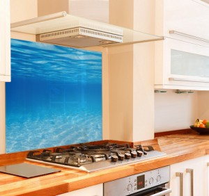 Underwater Kitchen Glass Splashback