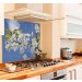 blossom-branch diy kitchen glass splashback