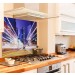 City-traffic diy kitchen glass splashback