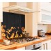 flame design diy kitchen glass splashback
