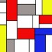 Mondrian2 diy kitchen glass splashback