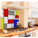 Mondrian two diy kitchen glass splashback