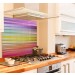 Pastel-spectrum diy kitchen glass splashback