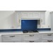 Metallic Pearl Night Blue diy glass kitchen splashback