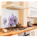 Allium in purple diy kitchen glass splashback