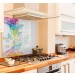 Butterfly Rainbow diy kitchen glass splashback