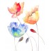 Summer Watercolour diy kitchen glass splashback